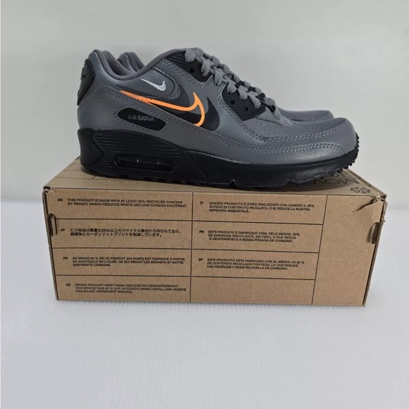 Nike Air Max 90 Next Nature 5Y | 6.5 Women’s Smoke Gray Grey FN7785-001 - Picture 4 of 7